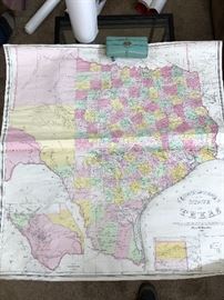 1986 Map Of 1887 State Of Texas