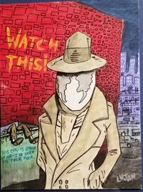 Original oil by Jim Lujan-well known animation artist