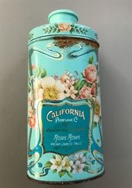Vintage California Perfume Company 'Roses Roses Talc'