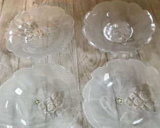 Set of 4 Milky White Dishes