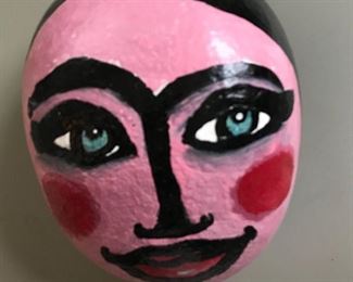Pop Art Head w/Pink Face