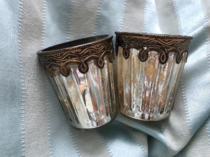 2 Small Candleholders