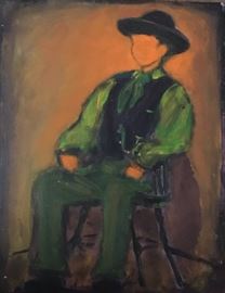 Original Signed Painting of ‘Farmer’ on Canvas 