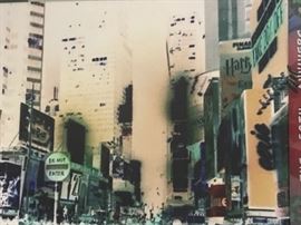 Original signed photo canvas of  original signed photo canvas of  ‘NY Times Square’