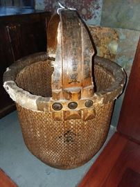 Antique Chinese Rice Basket