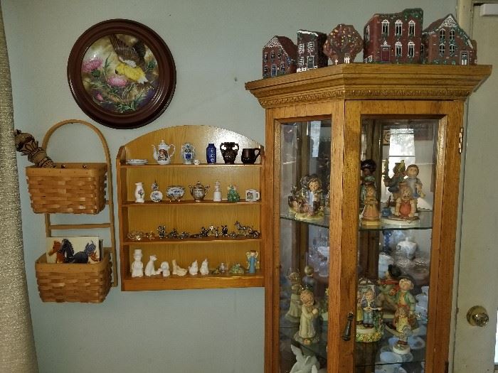 Hummels, pewter and other miniatures, Brick by Brick houses.