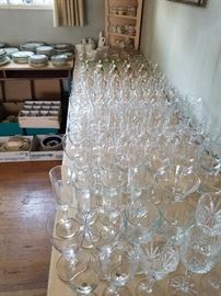 Oh so many wine glasses...