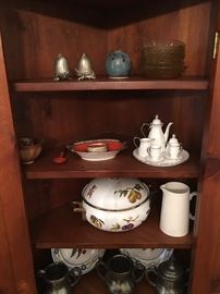INTERIOR OF CORNER CABINET