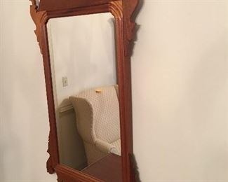 MAHOGANY CHIPPENDALE STYLE MIRROR - ARTISAN MADE