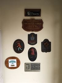 SET OF VARIOUS FIRE INSURANCE PLAQUES