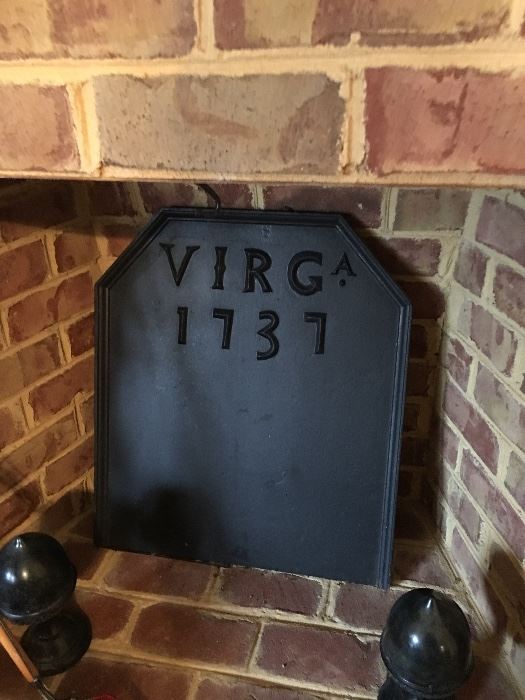 VIRGINIA METALCRAFTERS WILLIAMSBURG FIREBACK