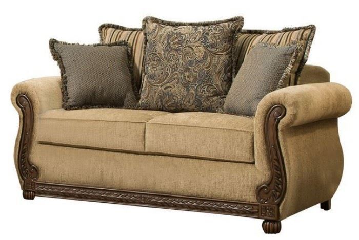 Simmons Upholstery Outback Antique Loveseat MSRP $ ...