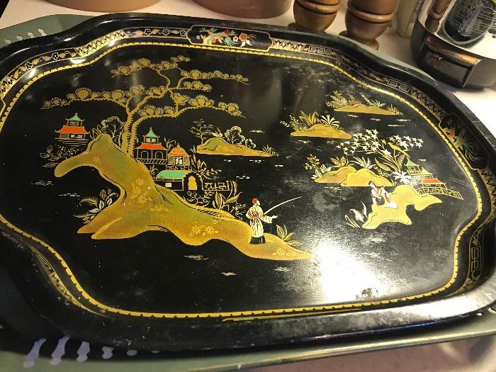 Asian tray...any vignette would be perfect with this in it!