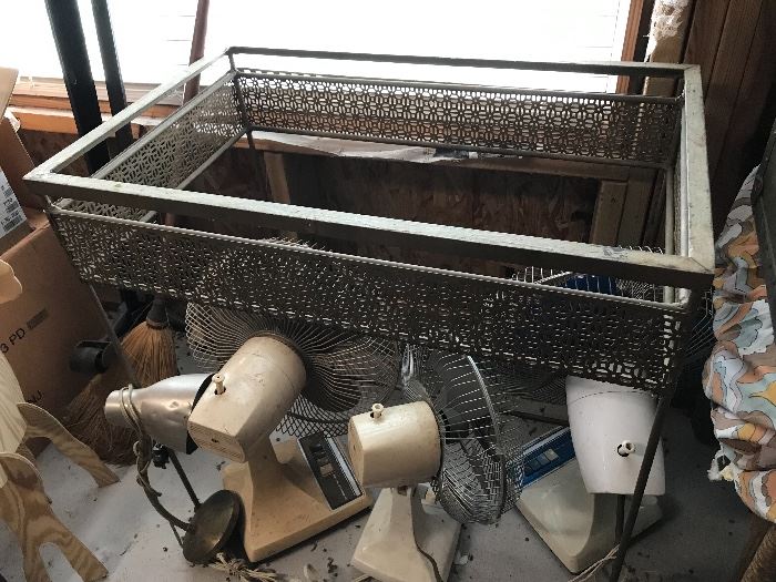 This metal stand needs a top and you can pick out what it is and make it beautiful again!