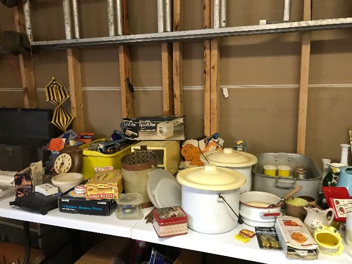 Chamber pots, cooking pots, flashlights, and tool boxes...your one stop shopping spot!