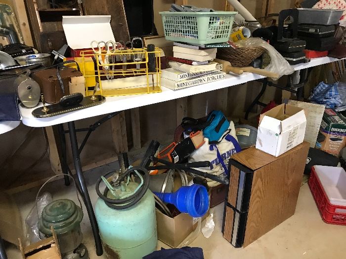 Sprayers, camping lanterns, scissors, etc....