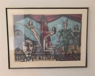 Bernard Buffet signed and numbered litho