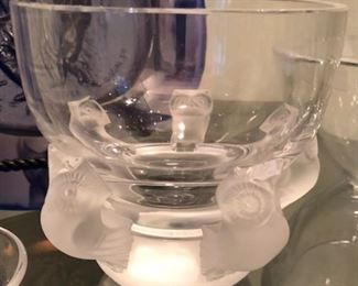 Lalique owl bowl