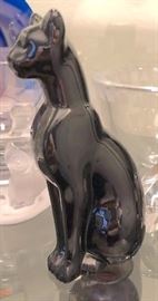Baccarat 61/2" Black cat