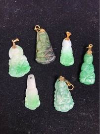 009 Six Jade Pendants