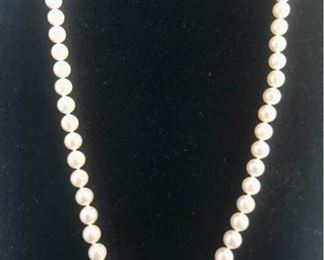 054pMikimoto Strand of Pearls