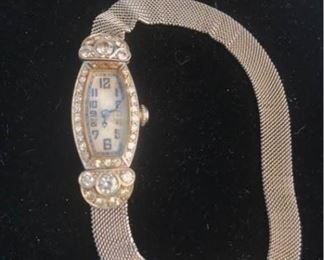 056p 14Kt Diamond Abalone Ladies Watch Cross  Beguelin