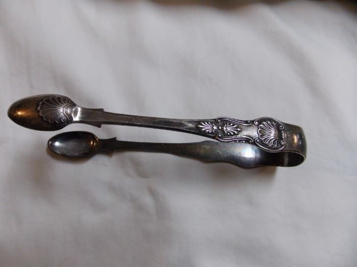 English Sterling Ice Tongs