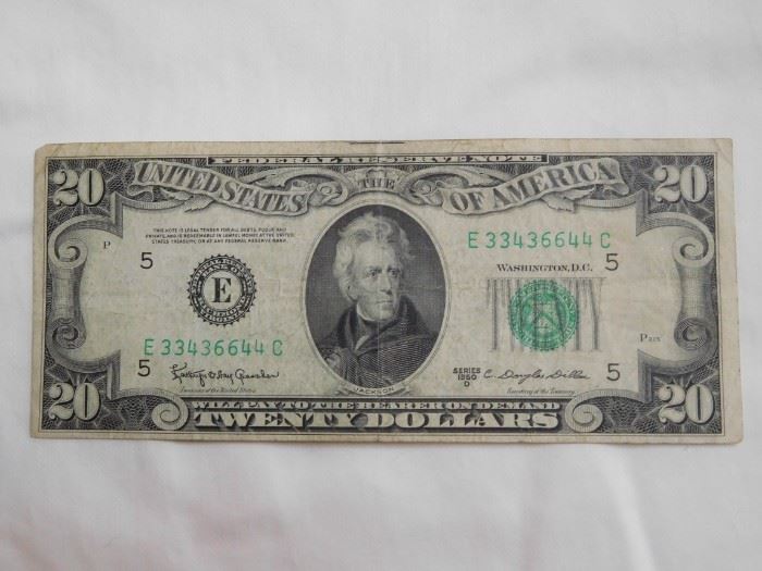 1950 $20 Green Note 