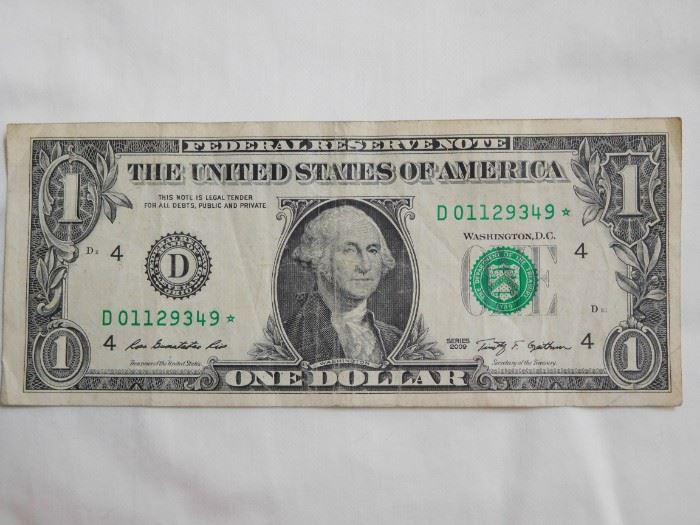 2009 $1 Star Note