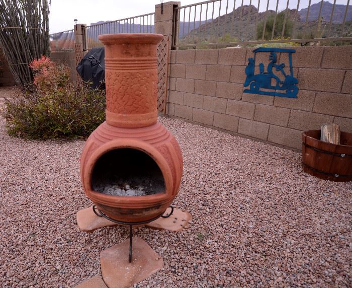 Chiminea for sale.