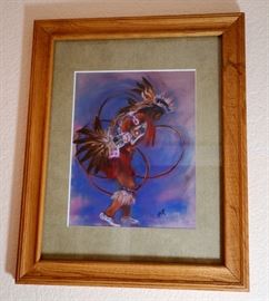 Colorful Native American fine art.
