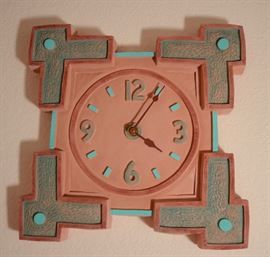 Southwest clock with unusual shape. Great piece.