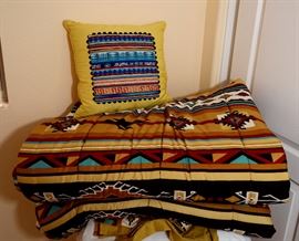 Southwest bedding and pillows for sale. Like new.