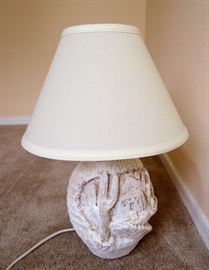 Wonderful neutral southwest lamp for sale.
