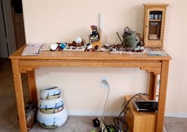 Another console table and more southwest hand painted pots.