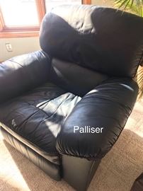 Leather recliner by Palliser (there are two available at the sale) 