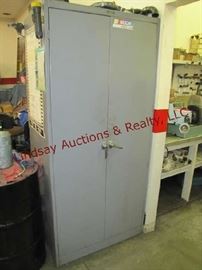 53 - Metal 2 door cabinet (NO CONTENTS) 36x23x78