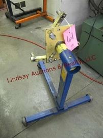 61 - Adj Engine Stand on 3 wheels (Cummins - Blue)