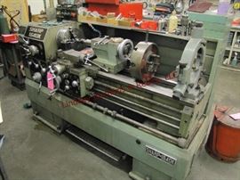 73 - Sharp 1640K High Speed Precision Lathe w/ accessories, bolted down, 3 phase hardwired, 3 & 4 jaw chuck, 4500 lb ship weight, 84x40x54, (NO FORKLIFT AVAILABLE - MUST GET YOUR OWN RIGGER)