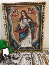 MADONNA PAINTING FROM PERU