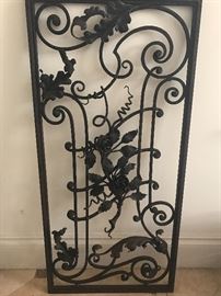 ORNATE IRONWORK FROM THE DUPONT ESTATE, NEWPORT, R.I.