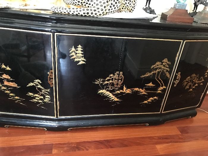 ASIAN LACQUERED CONSOLE