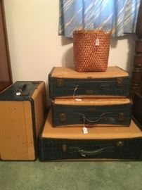 Antique Hartmann Luggage Pieces