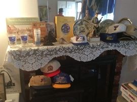 Blues caps. Wourlds fair items