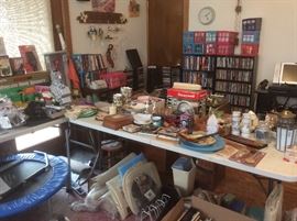 Lots of cds and DVD’s 