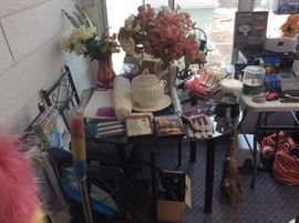 Glass table and chairs