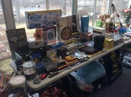 Many of unopened boxes of household items