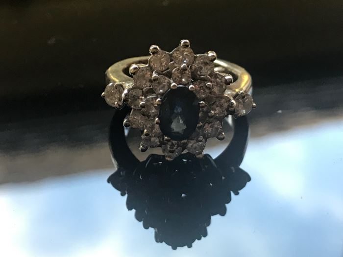 Platinum & Diamond Cluster Ring 