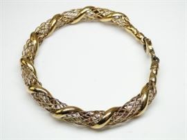 GoldPlated Sterling Bracelet