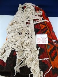 Heavy Wool Aztec Designed Large Floor Rug